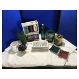 Selection of Home Décor to include Candle vase,