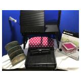 Desk Supplies to include Lap Desk with light and U