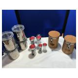 2 Cannister Sets & Condiments Holders