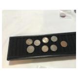 8 Canadian Large Cent Coins & 1 from Australia