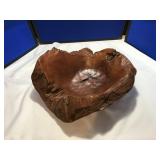 Carved Bowl Made of Tree Stump