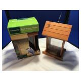 2 Bird Feeders: One Brand New & One Used