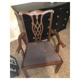 Cherry Ribbon Back Chinese Chippendale Dining Chai