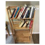 Butcher Block Maple Bookshelf w/ Books