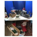 Selection of Christmas Supplies; Tin Train & More