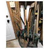 Selection of Yard Working Supplies & Storage Caddy