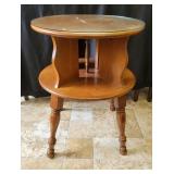 Vintage Maple 2-Tier Side Table