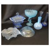 7 Pcs Light Blue Glass Collection