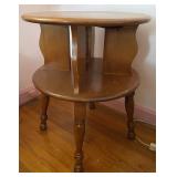 Vintage Maple 2-Tier Side Table