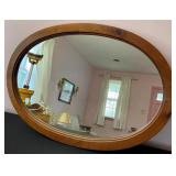 Oval Hanging Wall Mirror