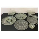 Vintage Cut Glass Serving Pieces