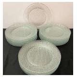 25 Piece Glass Dinner Plates
