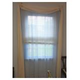 Baby Blue Lace & Cream Sheer Curtains