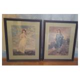 Pair of "Pinky" & "Little Blue Boy" Prints