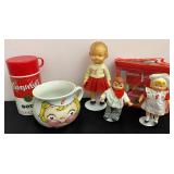Vintage Campbells Kids Dolls, Mug & Thermos