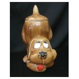 McCoy Pottery Brown Thinker Dog Cookie Jar