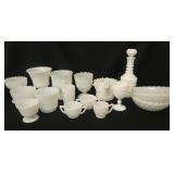 Variety of Milk Glass