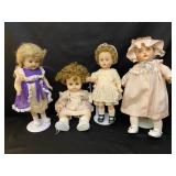 4 Pcs Antique Baby Dolls