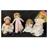 4 Pcs Antique Doll Collection