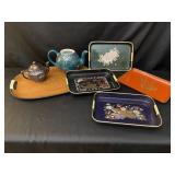 Asian Inspired Trays & Teapots
