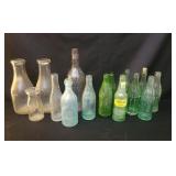 15 Pcs Vintage Beverage Bottles