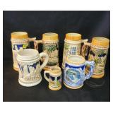 7 Pcs Beer Steins