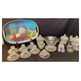 MCM Fruit Tray, Glassware, S&P, Votives & More