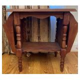 Side Table with Side Storage Racks