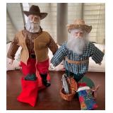 2 Pcs Handmade Santas