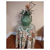 Decorative Rooster Vase & Table