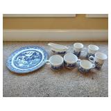 Churchill Blue & White China