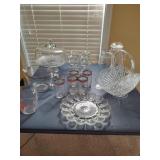 Assorted Clear Glassware
