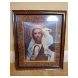 Jesus & Sheep Motion Print