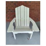 White Wooden Adirondack Chair