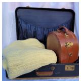 Vintage Luggage, Carry-On and Blanket