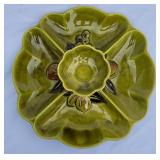 Vintage Veggie & Fruit Tray 13" diameter