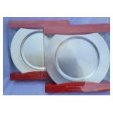 Silver Chargers - 2 Boxes