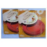 Red Chargers - set of 2