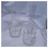 Vintage Bedside Carafe and Vase