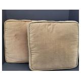 Dark Tan Seat Cushions - set of 2