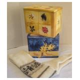 2 Christmas Tins & Wool Socks