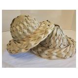 Hand Crafted Cattail Hats - set of 2