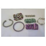Purple & Green Jewelry - 7pc Set
