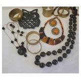Fall Jewelry Set with Cast Iron Owl Trivet