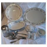 China Rose Pattern Serving Set