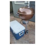 Webster Charcoal Grill & Coleman Cooler