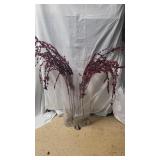 Tall Glass Floor Vases - set of 2 +