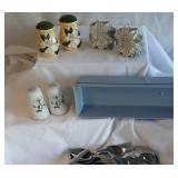 Salt & Pepper Shakers Plus Flatware