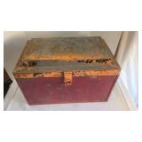 Vintage Metal Tool Box 20Lx12Wx18H