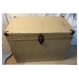 Tan Wicker Chest